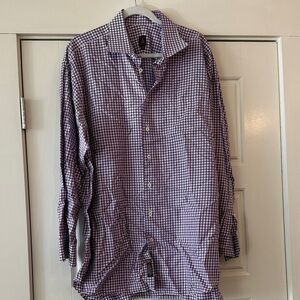Robert Talbott Purple Checkered Shirt